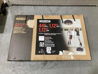 Lot 250  
            Chesterfield SR38 - Collection or Optional Delivery Available 

                
LIFETIME BACKBOARD AND RIM COMBINATION BASKETBALL NET (LOCATION: SR38 A12)