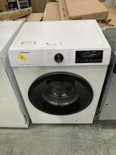 Lot 268  
            Chesterfield SR38 - Collection or Optional Delivery Available 

                
HISENSE 1 SERIES 9KG FREESTANDING WASHING MACHINE IN WHITE - MODEL NO. WFQP9014EV...