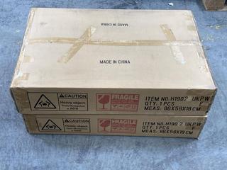 Lot 273  
            Chesterfield SR38 - Collection or Optional Delivery Available 

                
2 X DRESSING TABLES IN WHITE (LOCATION: SR38 A11)