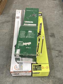 Lot 278  
            Chesterfield SR38 - Collection 

                
3 X ASSORTED ITEMS TO INCLUDE RYOBI UNIVERSAL HEDGE CUTTERS (LOCATION: SR38 A11)
