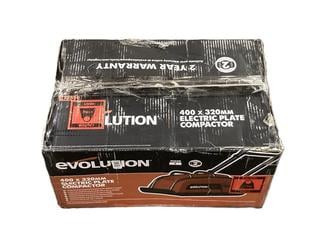 Lot 287  
            Chesterfield SR38 - Collection or Optional Delivery Available 

                
EVOLUTION 400 X 320MM ELECTRIC PLATE COMPACTOR - ORIGINAL RRP £239 (LOCATION: SR3...