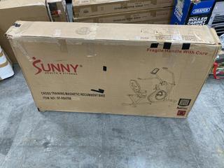 Lot 290  
            Chesterfield SR38 - Collection or Optional Delivery Available 

                
SUNNY HEALTH AND FITNESS CROSS TRAINING MAGNETIC RECUMBENT BIKE - ORIGINAL RRP £1...