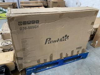 Lot 300  
            Chesterfield SR38 - Collection or Optional Delivery Available 

                
PAWHUT WOODEN DOG HOUSE IN GREY WOOD (LOCATION: SR38 A11)