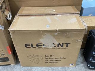 Lot 302  
            Chesterfield SR38 - Collection or Optional Delivery Available 

                
ELEGANT SQUARE TOILET PAN IN WHITE - MODEL - CT-T1 - ORIGINAL RRP £139 (LOCATION:...