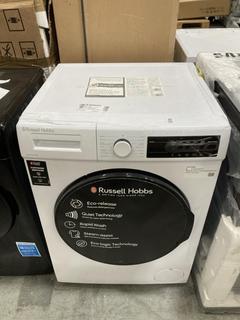 Lot 320  
            Chesterfield SR38 - Collection or Optional Delivery Available 

                
RUSSELL HOBBS WASHING MACHINE IN WHITE - MODEL - RH914W116W - ORIGINAL RRP £319 (...