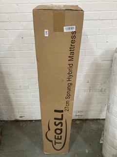Lot 330  
            Chesterfield SR38 - Collection or Optional Delivery Available 

                
TEQSLI KING SIZE 27CM SPRUNG HYBRID MATTRESS (LOCATION: SR38 A10)