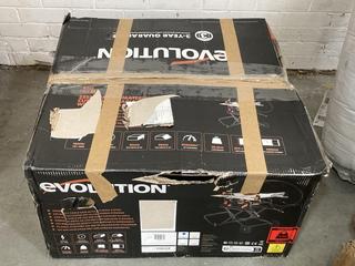Lot 332  
            Chesterfield SR38 - Collection or Optional Delivery Available 

                
EVOLUTION 255MM MULTI MATERIAL TABLE SAW WITH STAND - ORIGINAL RRP £431 (LOCATION...