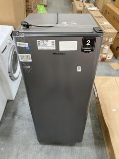 Lot 345  
            Chesterfield SR38 - Collection or Optional Delivery Available 

                
HISENSE FRIDGE IN GREY - MODEL - RR220D4BDE - ORIGINAL RRP £199 (LOCATION: SR38 A10)