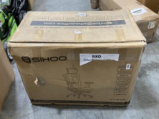 Lot 375  
            Chesterfield SR38 - Collection or Optional Delivery Available 

                
SIHOO OFFICE CHAIR IN BLACK LEATHER (LOCATION: SR38 A10)