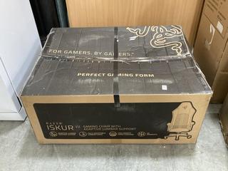 Lot 376  
            Chesterfield SR38 - Collection or Optional Delivery Available 

                
RAZER ISKUR V2 GAMING CHAIR IN BLACK - ORIGINAL RRP £369 (LOCATION: SR38 A10)