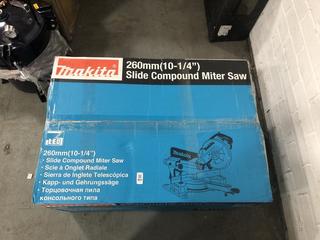Lot 405  
            Chesterfield SR38 - Collection or Optional Delivery Available 

                
MAKITA 260MM SLIDE COMPOUND MITER SAW - MODEL - LS1110F - ORIGINAL RRP £283 (LOCA...