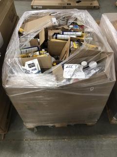 Lot 462  
            Chesterfield SR38 - Collection 

                
PALLET OF ASSORTED ITEMS TO INCLUDE OPTIMA 1K POLYURETHANE SEALER (LOCATION: SR38...