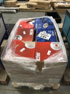 Lot 473  
            Chesterfield SR38 - Collection or Optional Delivery Available 

                
PALLET OF ASSORTED DISK BRAKES TO INCLUDE BREMBO DISK BRAKES (LOCATION: SR38 A7) ...