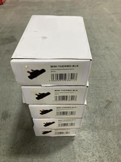 Lot 537  
            Chesterfield SR38 - Collection or Optional Delivery Available 

                
5 X THERMOSTATIC EXPOSE VALVE IN BLACK - MINI-THERMO-BLK (LOCATION: SR38 A7)