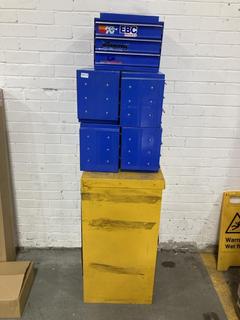 Lot 552  
            Chesterfield SR38 - Collection or Optional Delivery Available 

                
SEALEY METAL STORAGE BOX - ORIGINAL RRP £499 TO INCLUDE METAL STACKING TOOL BOXES...