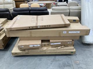 Lot 590  
            Chesterfield SR38 - Collection or Optional Delivery Available 

                
PALLET OF ASSORTED ITEMS TO INCLUDE JOHN LEWIS BONNIE BED FRAME PART (LOCATION: S...
