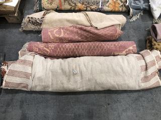 Lot 621  
            Chesterfield SR38 - Collection or Optional Delivery Available 

                
4 X ASSORTED RUGS TO INCLUDE RUG IN CREAM AND ORANGE (LOCATION: SR38 A5)