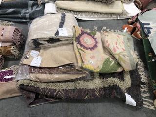 Lot 623  
            Chesterfield SR38 - Collection or Optional Delivery Available 

                
ASSORTED RUGS TO INCLUDE RUG IN PURPLE (LOCATION: SR38 A5)