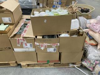 Lot 640  
            Chesterfield SR38 - Collection or Optional Delivery Available 

                
PALLET OF ASSORTED ITEMS TO INCLUDE SANDALWOOD CANDLE (LOCATION: SR38 A4) (KERBSI...