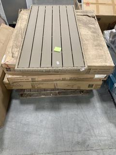 Lot 662  
            Chesterfield SR38 - Collection or Optional Delivery Available 

                
PALLET OF ASSORTED ITEMS TO INCLUDE RATTAN TABLE TOP IN BROWN (LOCATION: SR38 A3)...