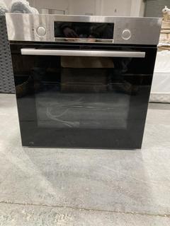 Lot 674  
            Chesterfield SR38 - Collection or Optional Delivery Available 

                
BOSCH SINGLE OVEN IN BLACK - MODEL - HM5B60FQ - ORIGINAL RRP £349 (LOCATION: SR38...