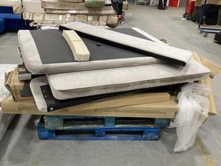 Lot 676  
            Chesterfield SR38 - Collection or Optional Delivery Available 

                
PALLET OF ASSORTED ITEMS TO INCLUDE HEADBOARD IN GREY (LOCATION: SR38 B10) (KERBS...