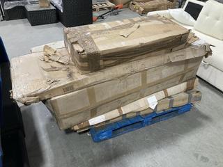 Lot 679  
            Chesterfield SR38 - Collection or Optional Delivery Available 

                
PALLET OF ASSORTED ITEMS TO INCLUDE 3 + 2 DRAWER CHEST IN OAK AND BLUE (LOCATION:...