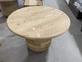 Lot 687  
            Chesterfield SR38 - Collection or Optional Delivery Available 

                
NKUKU VIVAN GROOVED COFFEE TABLE - ORIGINAL RRP £650 (LOCATION: SR38 A12)