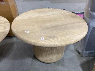 Lot 688  
            Chesterfield SR38 - Collection or Optional Delivery Available 

                
NKUKU VIVAN GROOVED COFFEE TABLE - ORIGINAL RRP £650 (LOCATION: SR38 A12)