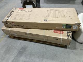 Lot 695  
            Chesterfield SR38 - Collection or Optional Delivery Available 

                
ASSORTED ITEMS TO INCLUDE KETER DARWIN 6 X 8 M SHED IN GREEN (LOCATION: SR38 B4)