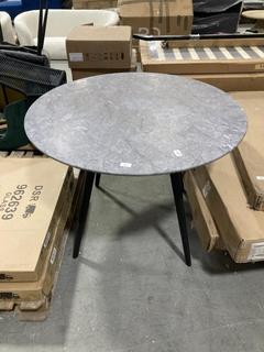 Lot 726  
            Chesterfield SR38 - Collection or Optional Delivery Available 

                
AERIUS DINING TABLE, CIRCULAR - MEASUREMENTS: Dia100 x H76 CM - ORIGINAL RRP £449...