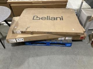 Lot 727  
            Chesterfield SR38 - Collection or Optional Delivery Available 

                
3 X ASSORTED ITEMS TO INCLUDE BELIANI LARGE BROWN TABLE (BOX 1/2 ONLY ) TO INCLUD...