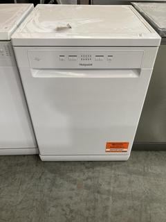 Lot 887  
            Chesterfield SR38 - Collection or Optional Delivery Available 

                
HOTPOINT DISHWASHER IN WHITE - MODEL - H2FHL626 UK - ORIGINAL RRP £249 (LOCATION:...