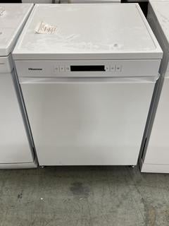 Lot 893  
            Chesterfield SR38 - Collection or Optional Delivery Available 

                
HISENSE DISHWASHER IN WHITE - MODEL - WD13-B310 - ORIGINAL RRP £299 (LOCATION: SR...