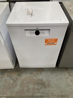 Lot 898  
            Chesterfield SR38 - Collection or Optional Delivery Available 

                
BEKO DISHWASHER IN WHITE - MODEL - BDFN26442W - ORIGINAL RRP £369 (LOCATION: SR38...