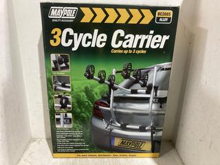 Lot 1003  
            Chesterfield SR45 - Parcel Delivery Only 

                
MAYPOLE 3 CYCLE CARRIER (LOCATION: C1)