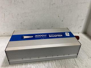 Lot 1004  
            Chesterfield SR45 - Parcel Delivery Only 

                
STREETWIZE 3000W MODIFIED SINE WAVE INVERTER (LOCATION: C1)