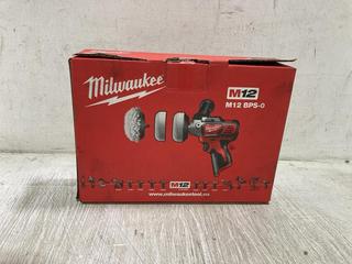 Lot 1006  
            Chesterfield SR45 - Parcel Delivery Only 

                
MILWAUKEE M12 BPS-0 COMPACT SANDER/POLISHER (LOCATION: C1)