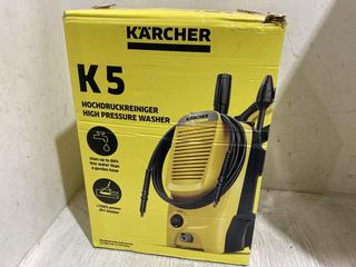 Lot 1022  
            Chesterfield SR45 - Parcel Delivery Only 

                
KARCHER K5 CLASSIC HIGH PRESSURE WASHER (LOCATION: C1)