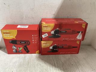 Lot 1027  
            Chesterfield SR45 - Parcel Delivery Only 

                
3 X ASSORTED AMTECH TOOLS TO INCLUDE 710W ANGLE GRINDER (LOCATION: C1)