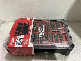Lot 1030  
            Chesterfield SR45 - Parcel Delivery Only 

                
MILWAUKEE PACKOUT SHOCKWAVE IMPACT DUTY 16-PIECE SOCKET SET ORIGINAL RRP £132 (LO...