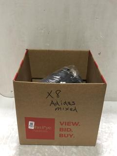 Lot 1081  
            Chesterfield SR45 - Parcel Delivery Only 

                
8 X ASSORTED ADIDAS ADULTS CLOTHING TO INCLUDE ADIAS JN6577 3S BLD SWIMSUIT IN BL...