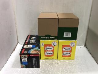 Lot 1125  
            Chesterfield SR45 - Parcel Delivery Only 

                
5 X ASSORTED CAT/DOG FOOD TO INCLUDE SHEBA FINE FLAKES 40X85G MEGA-PACK (LOCATION...