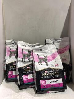 Lot 1207  
            Chesterfield SR45 - Parcel Delivery Only 

                
4 X 5KG BAGS OF PURINA PROPLAN VETERINARY DIET URINARY ST/OX CAT FOOD BBE MAYBE E...