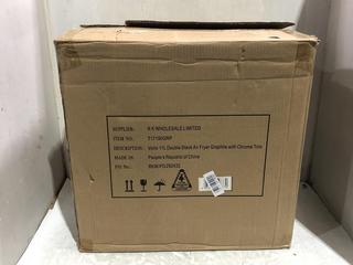 Lot 1211  
            Chesterfield SR45 - Parcel Delivery Only 

                
TOWER T17190 11L DUAL LAYER AIR FRYER ORIGINAL RRP-£130 (LOCATION: C8)