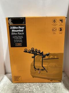 Lot 1287  
            Chesterfield SR45 - Parcel Delivery Only 

                
3 BIKE REAR MOUNTED BIKE RACK ORIGINAL RRP £100 (LOCATION: B1)