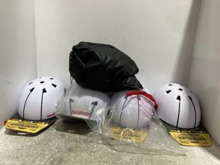 Lot 1291  
            Chesterfield SR45 - Parcel Delivery Only 

                
5 X ASSORTED KIDS BIKE HELMETS TO INCLUDE HARSH MULTI SPORT HELMET IN WHITE SIZE ...