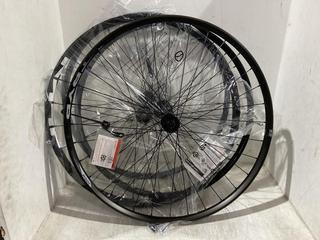 Lot 1310  
            Chesterfield SR45 - Parcel Delivery Only 

                
4 X ASSORTED BIKE WHEELS TO INCLUDE SHIMANO MT500 29" 24C BIKE WHEEL (LOCATION: B2)