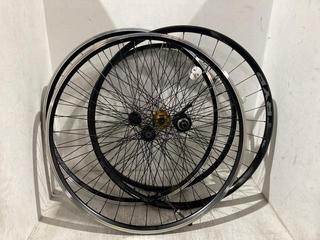Lot 1312  
            Chesterfield SR45 - Parcel Delivery Only 

                
4 X ASSORTED BIKE WHEELS TO INCLUDE TRYP EVO RODI BIKE WHEEL (LOCATION: B2)