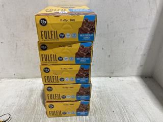 Lot 1417  
            Chesterfield SR45 - Parcel Delivery Only 

                
5 X FULFIL 15X55G MILK CHOCOLATE CRUNCH PROTEIN BARS BBE 07/11/2025 TOTAL ORIGINA...
